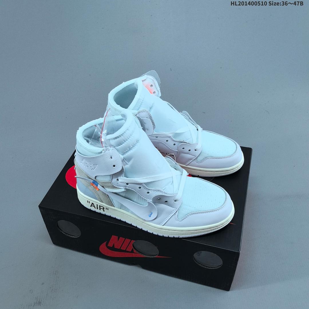 OFF-WHITE x Nike Air Jordan 1 Retro High OG “UNC” AJ1 1 aj1 1 Air Jorda