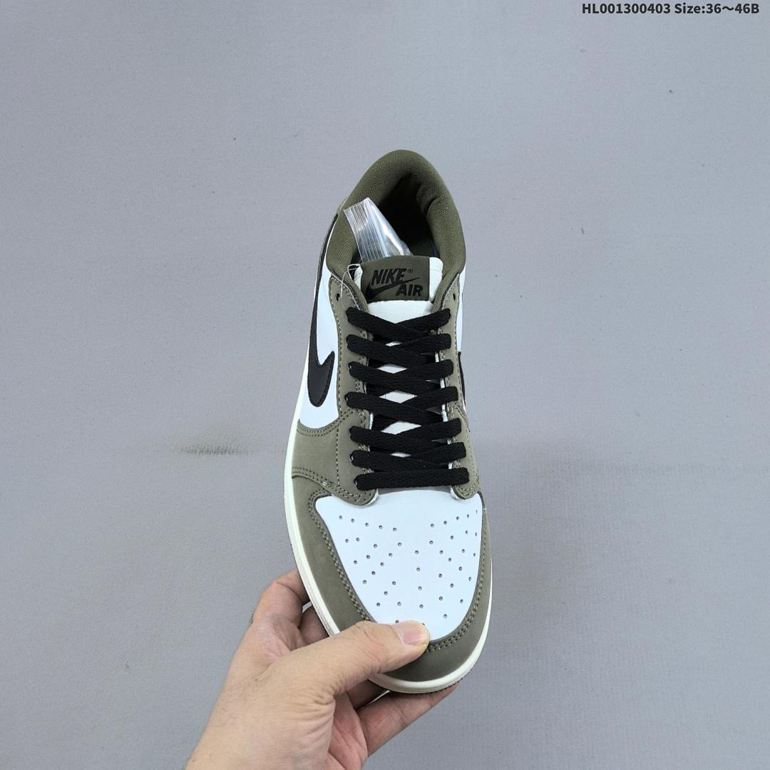 Air Jordan 1 Low OG "Medium Olive" AJ1 1 aj1 1 - foto 5