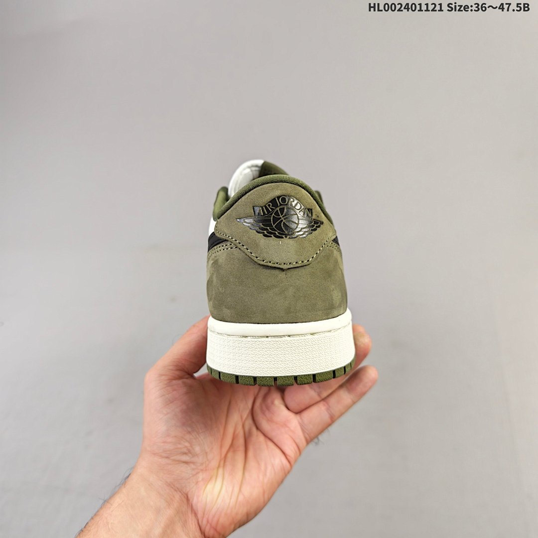 Air Jordan 1 Low OG "Medium Olive" AJ1 1 aj1 1 - foto 6