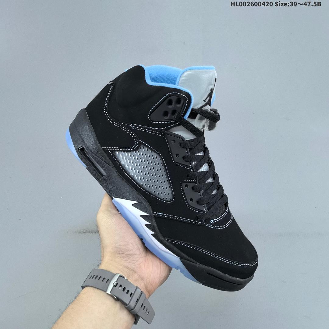 Air Jordan 5 Retro "Black University Blue" AJ5 5 aj5 5 - foto 3