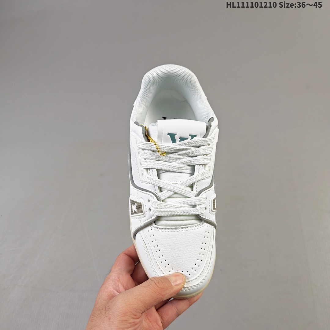 Louis Vuitton Trainer Sneaker Low LV ID Size 45 - foto 6
