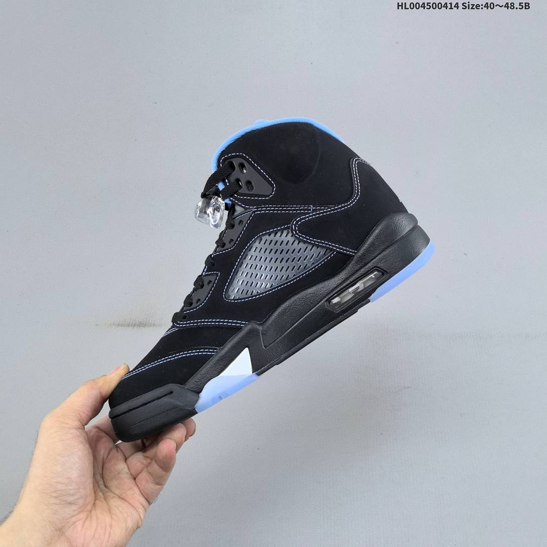 Air Jordan 5 Retro "Black University Blue" AJ5 5 aj5 5 - foto 4