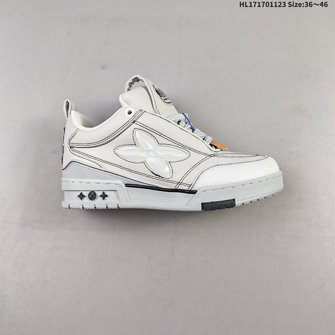 Louis Vuitton Trainer Sneaker Low LV ID HL171701123 Size 46 - foto 4