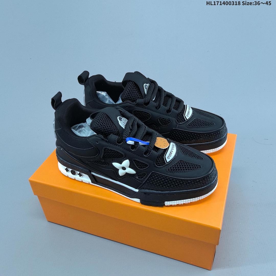 LV Louis Vuitton Trainer Sneaker Low HL171400318 Size 45 - foto 7