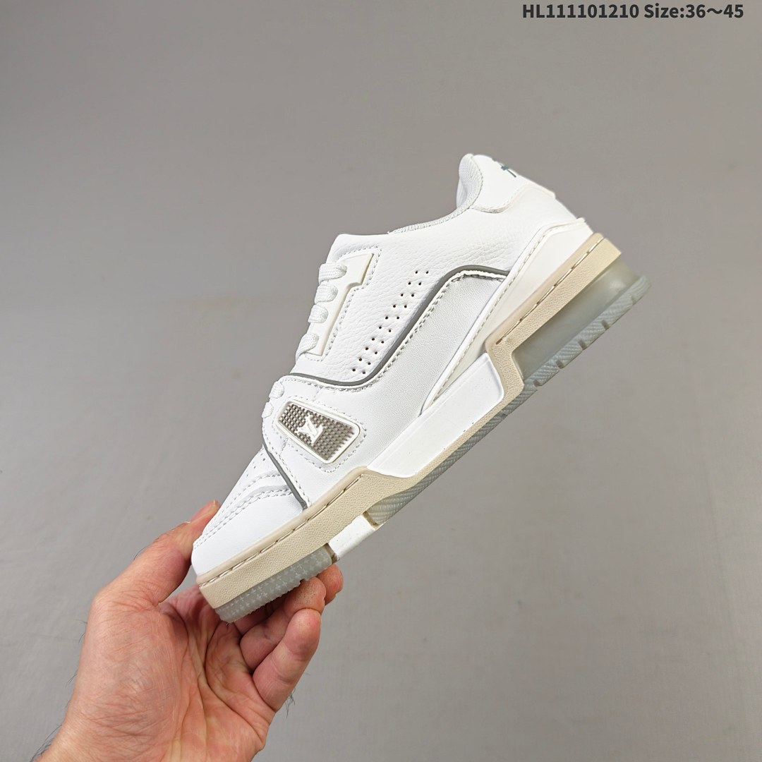 Louis Vuitton Trainer Sneaker Low LV ID Size 45 - foto 7