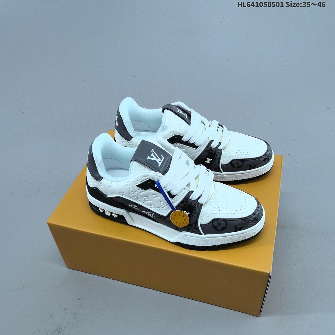 Louis Vuitton Trainer Sneaker Low LV ID Size 46 - foto 17