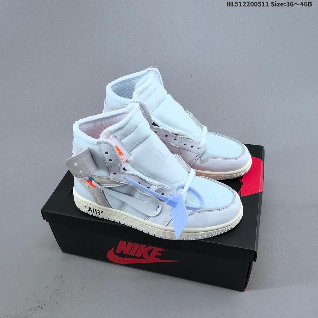 OFF-WHITE x Nike Air Jordan 1 Retro High OG “UNC” AJ1 1 aj1 1 Air J