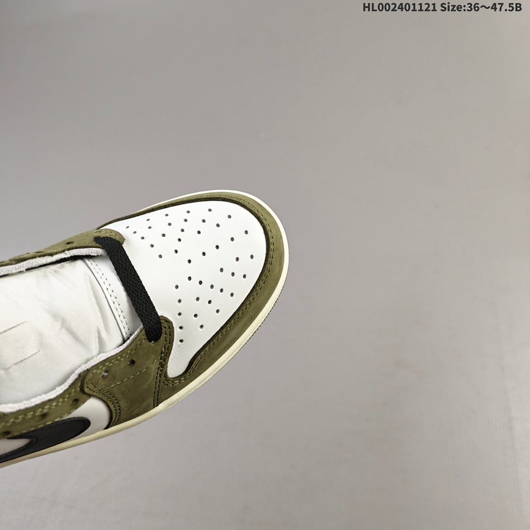 Air Jordan 1 Low OG "Medium Olive" AJ1 1 aj1 1 - foto 4