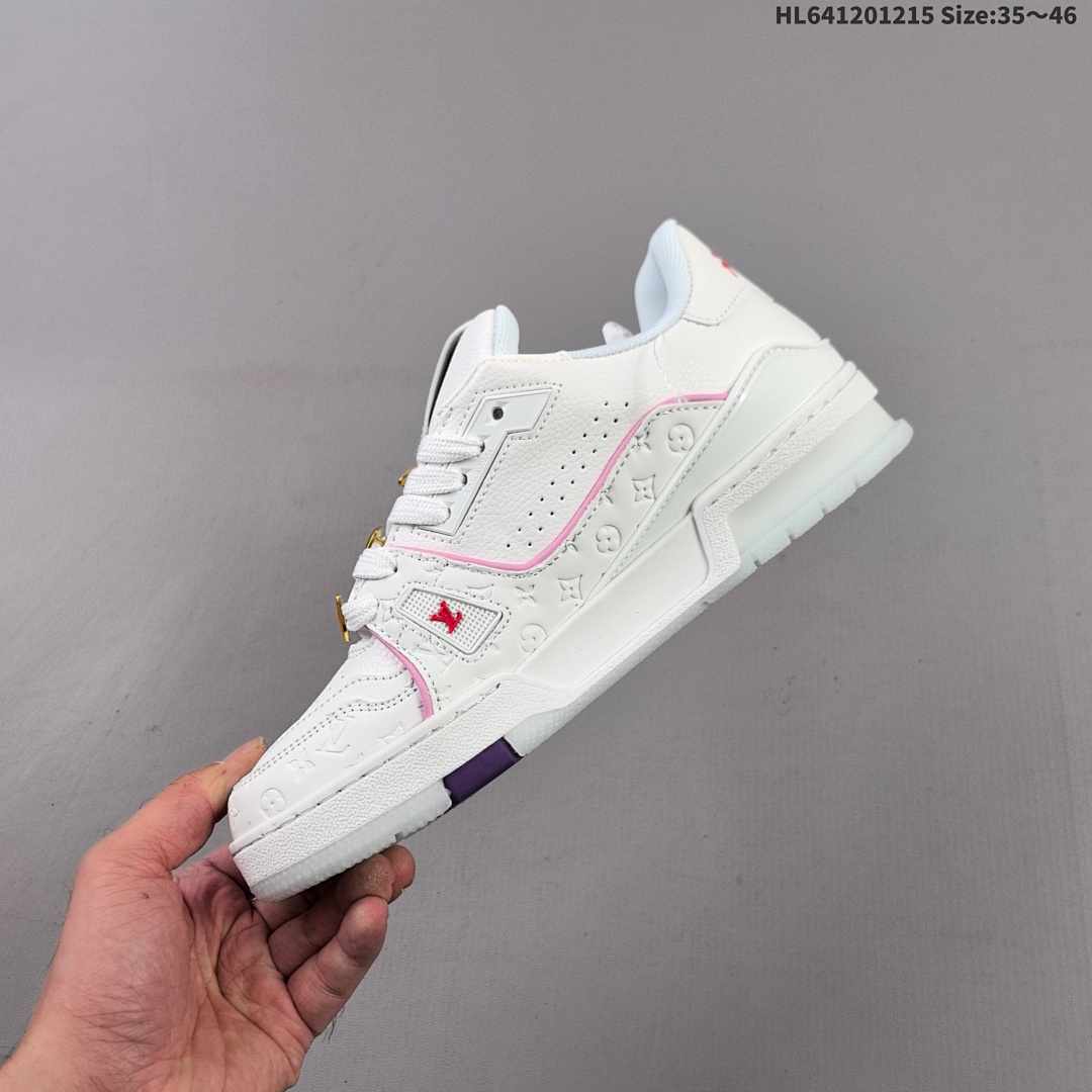 Louis Vuitton Trainer Sneaker Low LV ID Size 46 - foto 4
