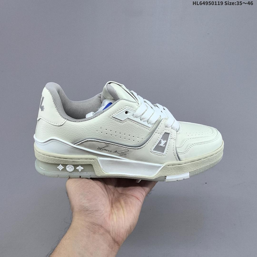 Louis Vuitton Trainer Sneaker Low LV ID Size 46 - foto 8