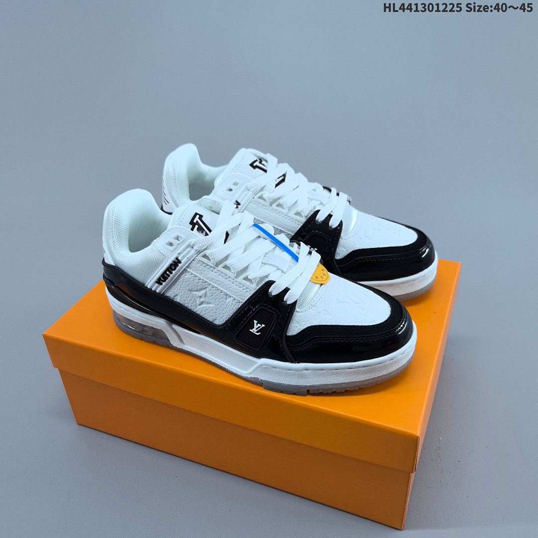 Louis Vuitton Trainer Sneaker Low LV ID Size 45 - foto 4