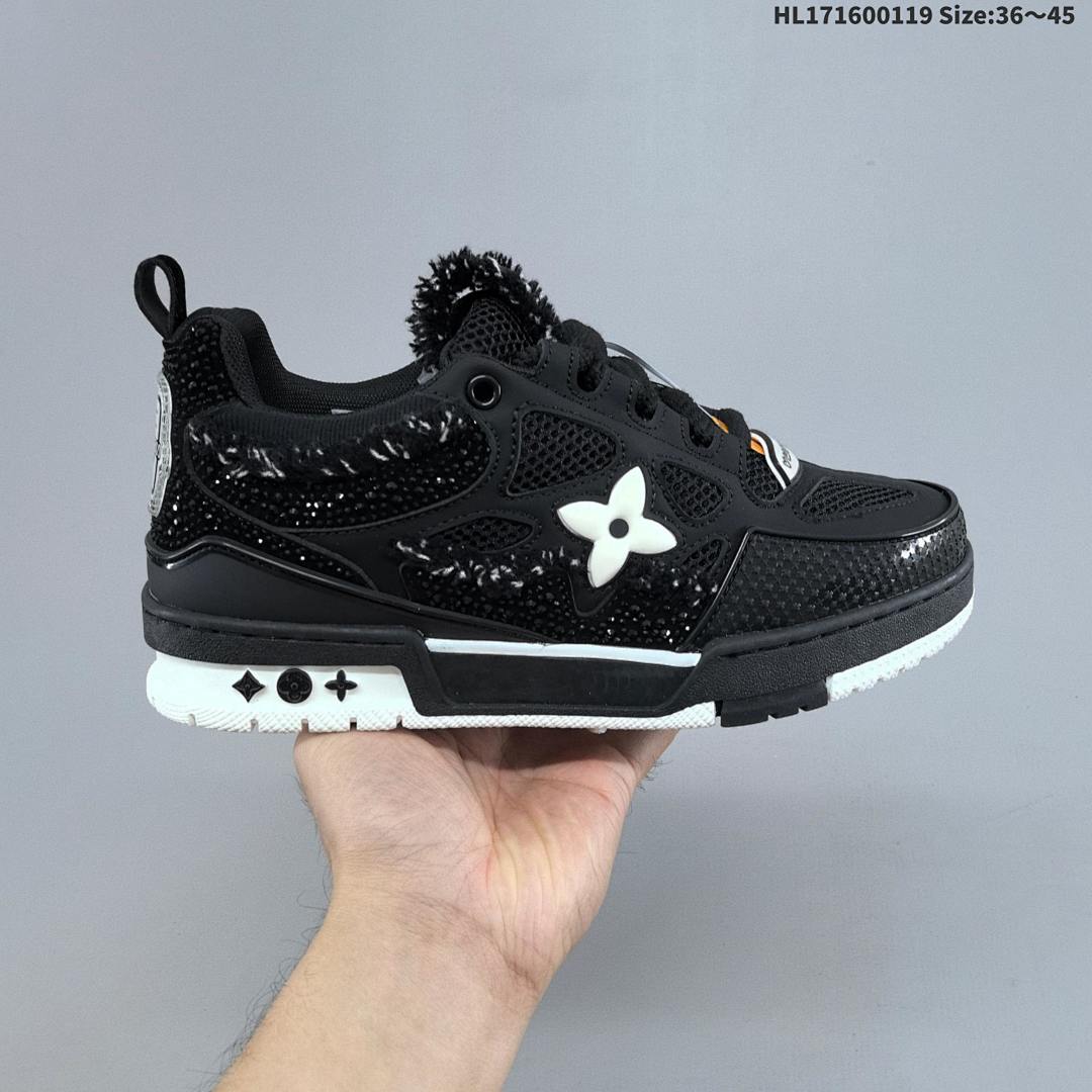 Louis Vuitton Trainer Sneaker Low LV ID Size 45 - foto 5