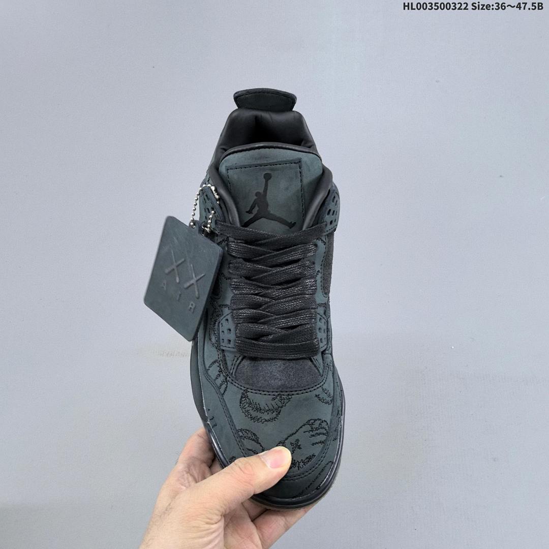 KAWS x Air Jordan 4 Retro "Kaws Black" AJ4 4 aj4 4 - foto 5