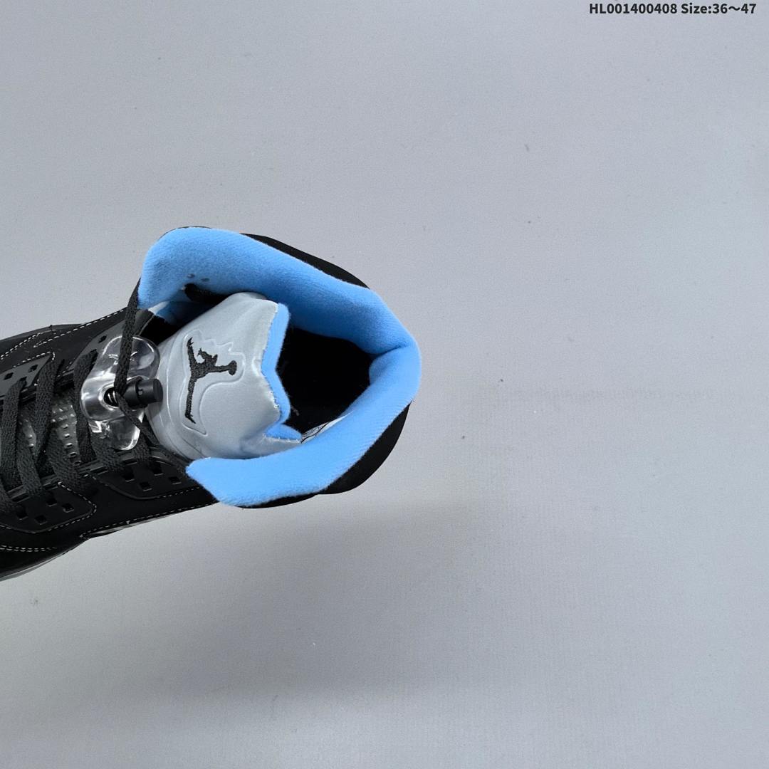 Air Jordan 5 Retro "Black University Blue" AJ5 5 aj5 5 - foto 9