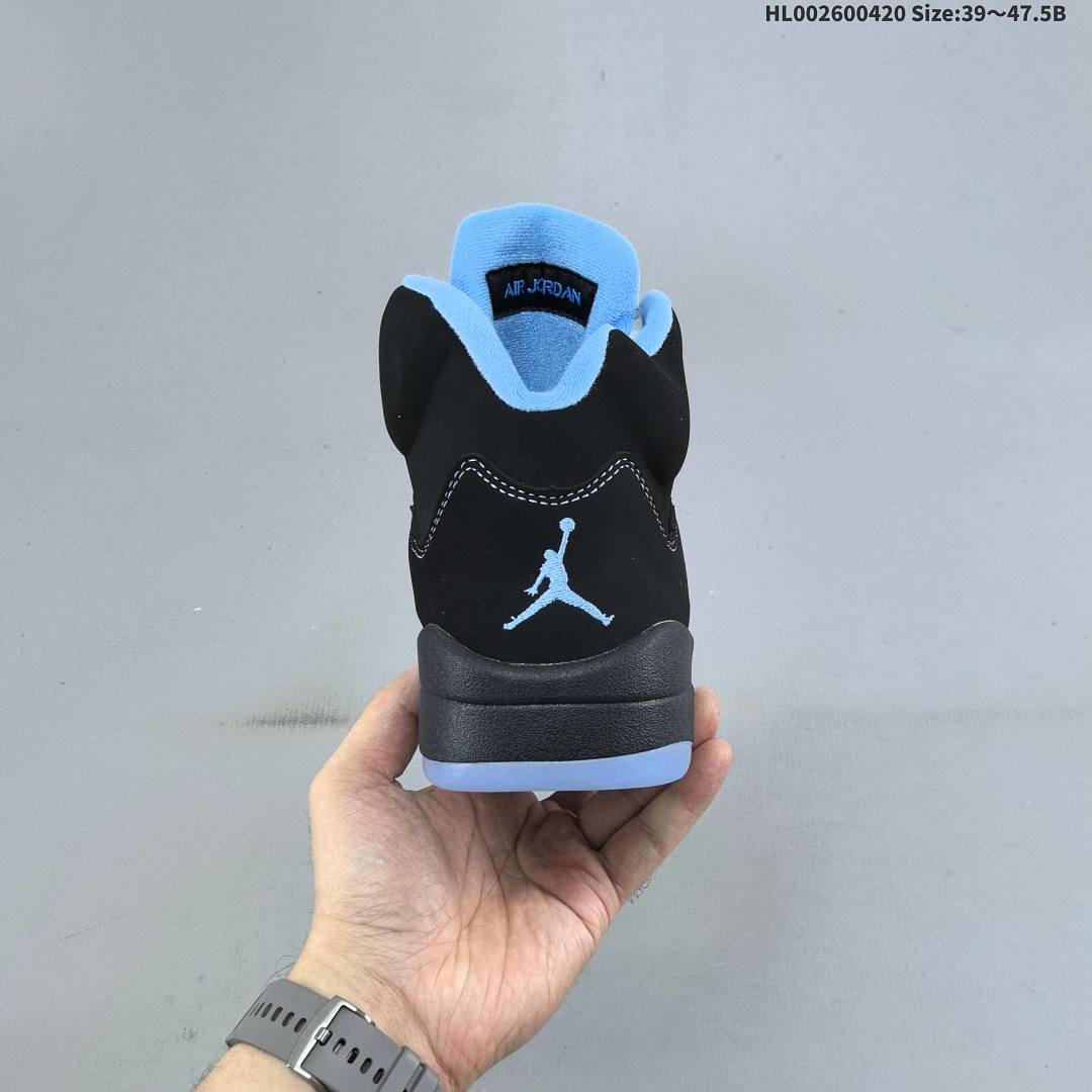 Air Jordan 5 Retro "Black University Blue" AJ5 5 aj5 5 - foto 6
