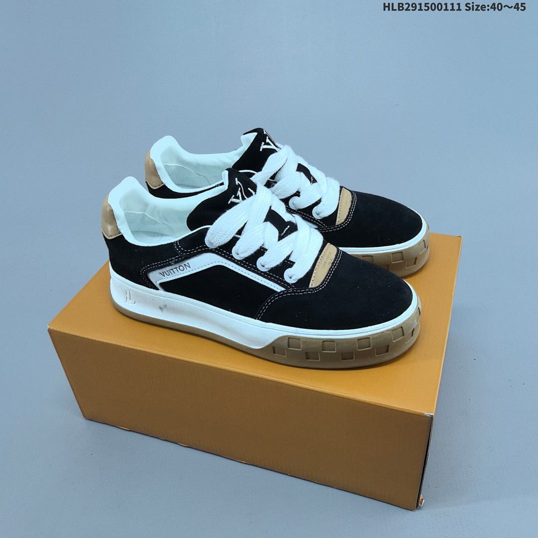 LV LOUIS VUITTON Tilted Suede Low Sneakers “ ” 4 - foto 5