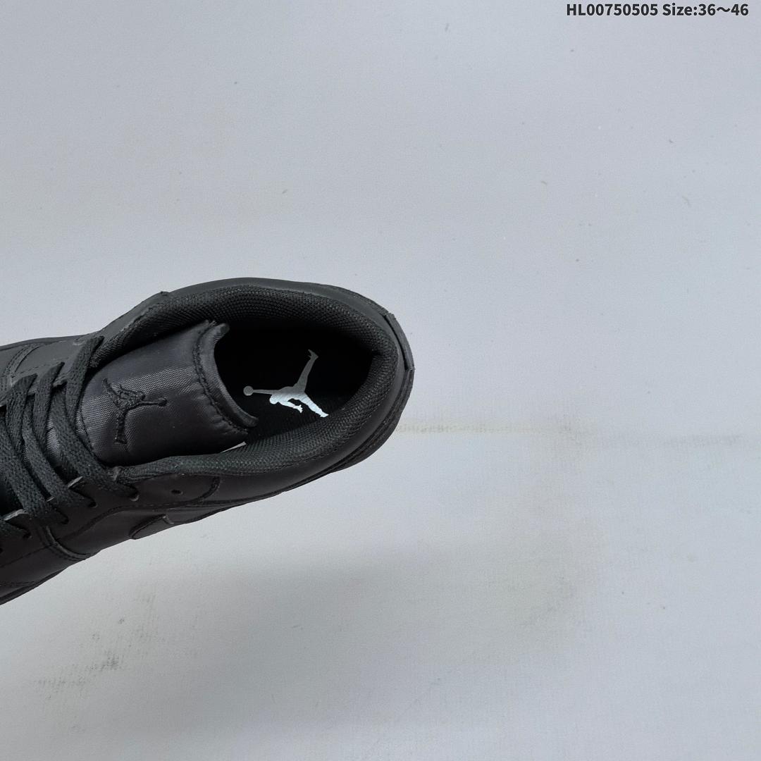Air Jordan 1 Low "Triple Black" AJ1 1 aj1 1 Air Jordan 1 " - foto 9