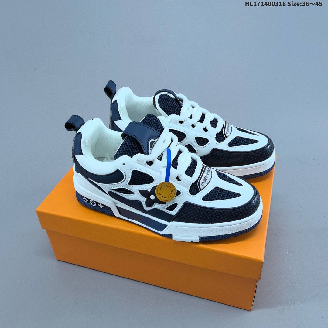 LV Louis Vuitton Trainer Sneaker Low HL171400318 Size 45 - foto 8