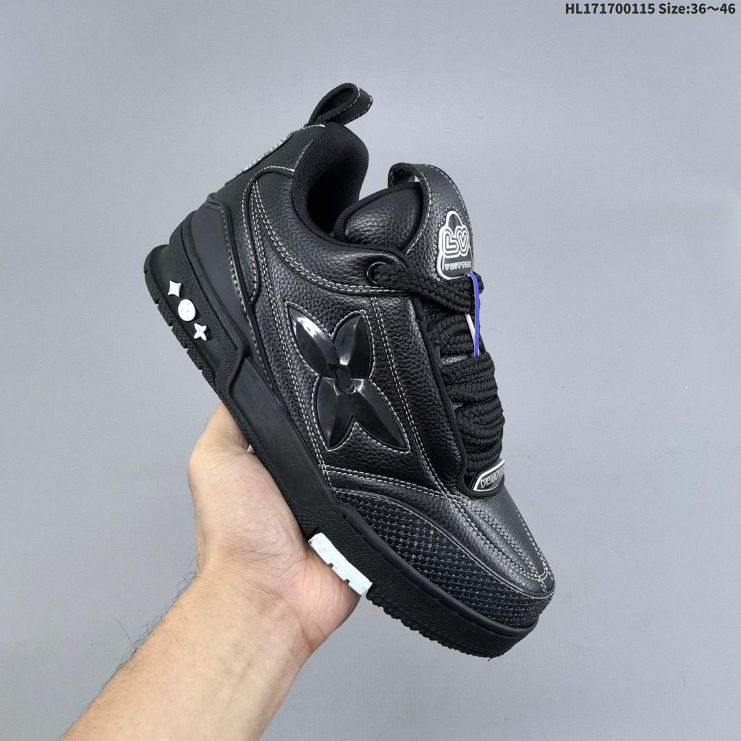 Louis Vuitton Trainer Sneaker Low LV ID Size 46 - foto 6
