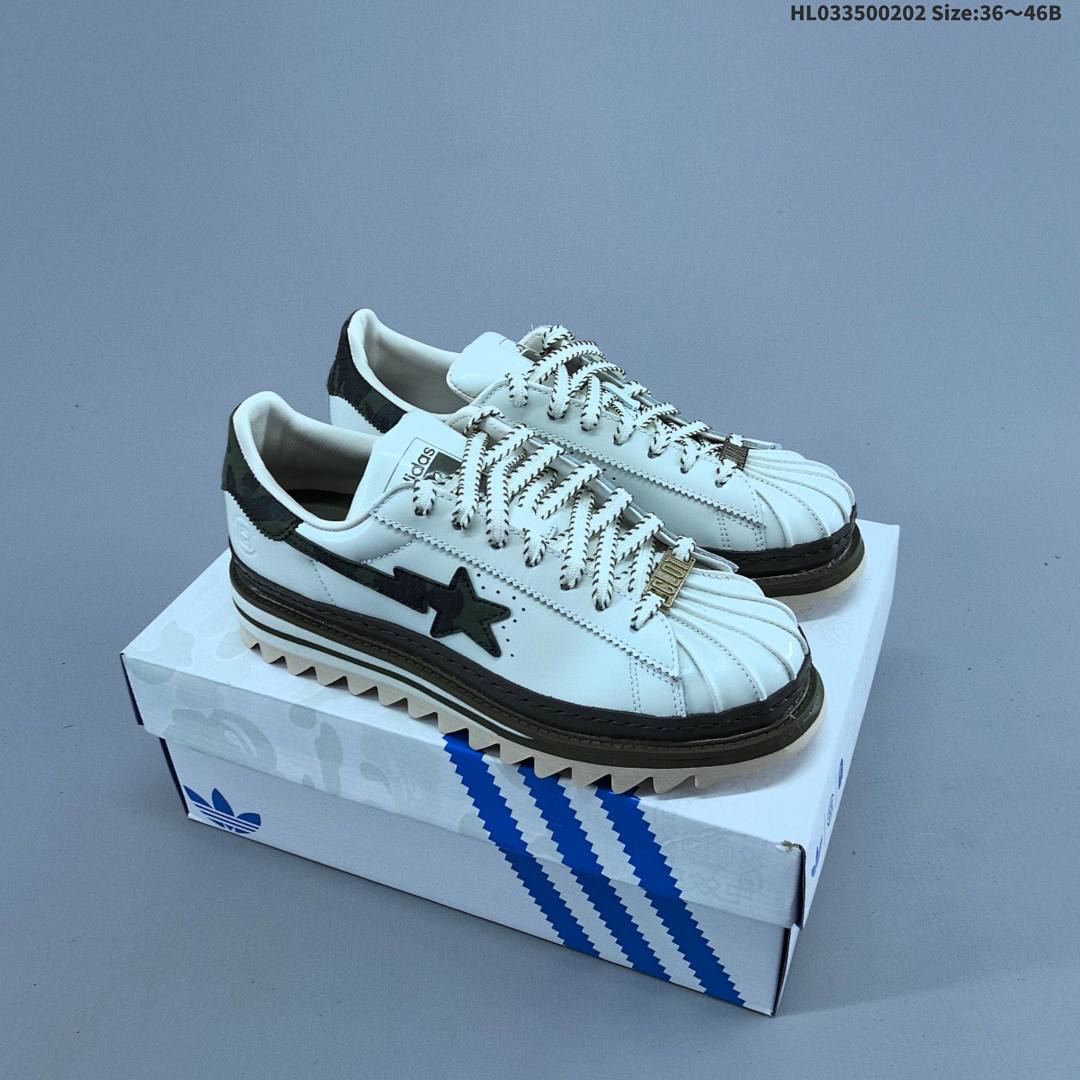 PK Adidas CLOT X BAPE SUPERSTAR BY E ”Superstar“
