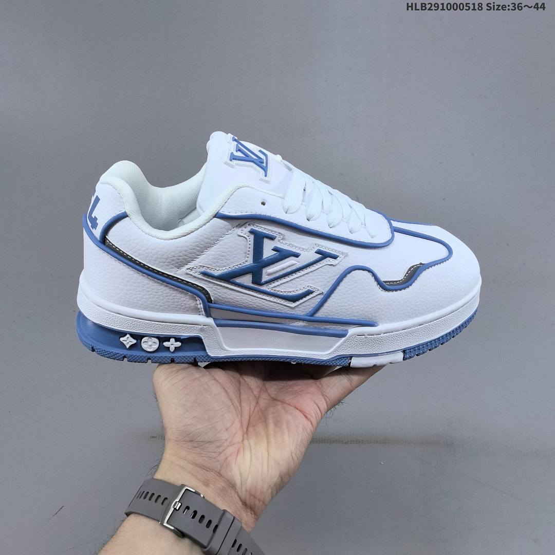 Louis Vuitton Trainer Sneaker Low LV ID Size 44 - foto 5