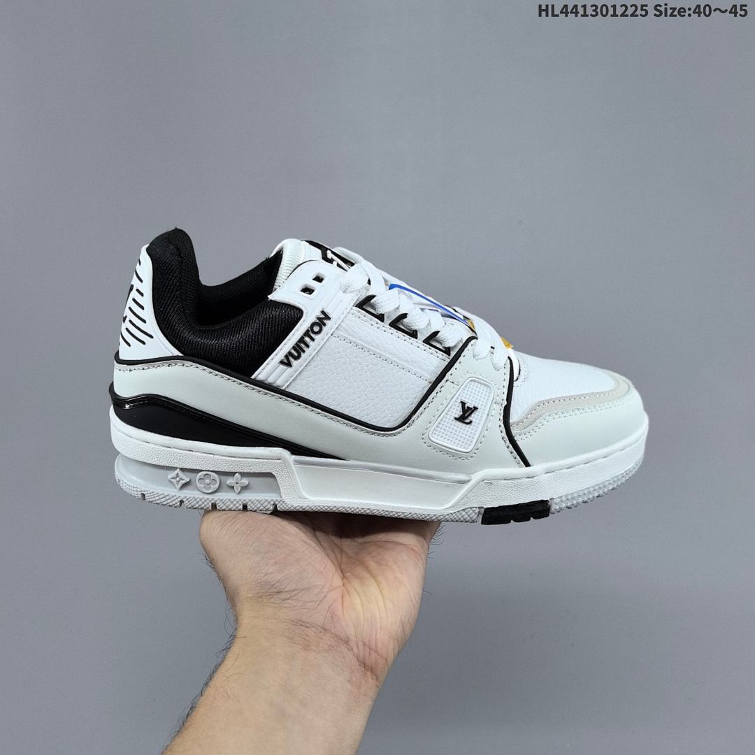 Louis Vuitton Trainer Sneaker Low LV ID Size 45 - foto 5