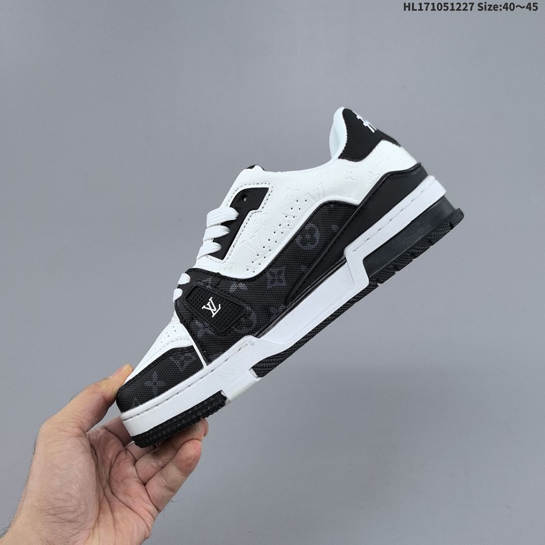 Louis Vuitton Trainer Sneaker Low LV ID Size 45 - foto 7