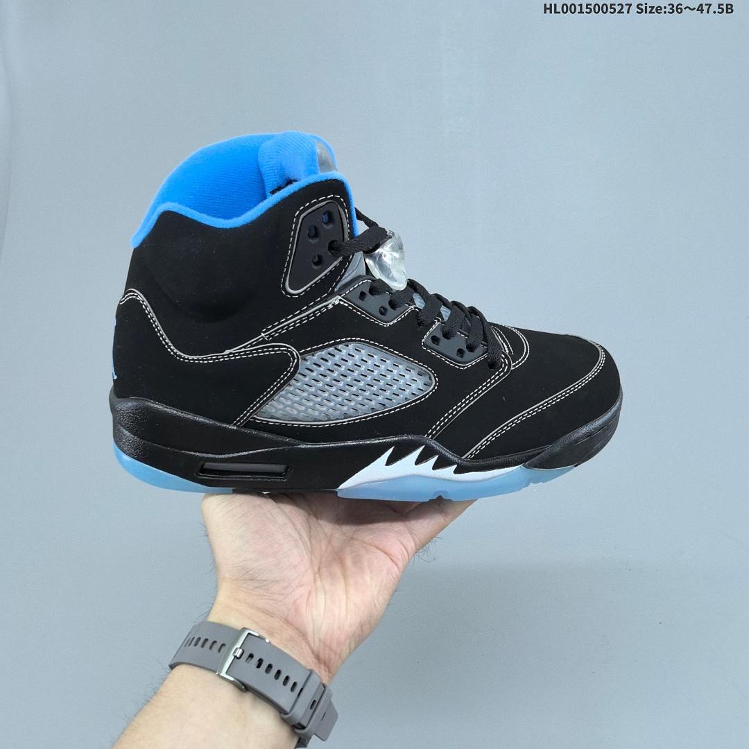 Air Jordan 5 Retro "Black University Blue" AJ5 5 aj5 5 - foto 2