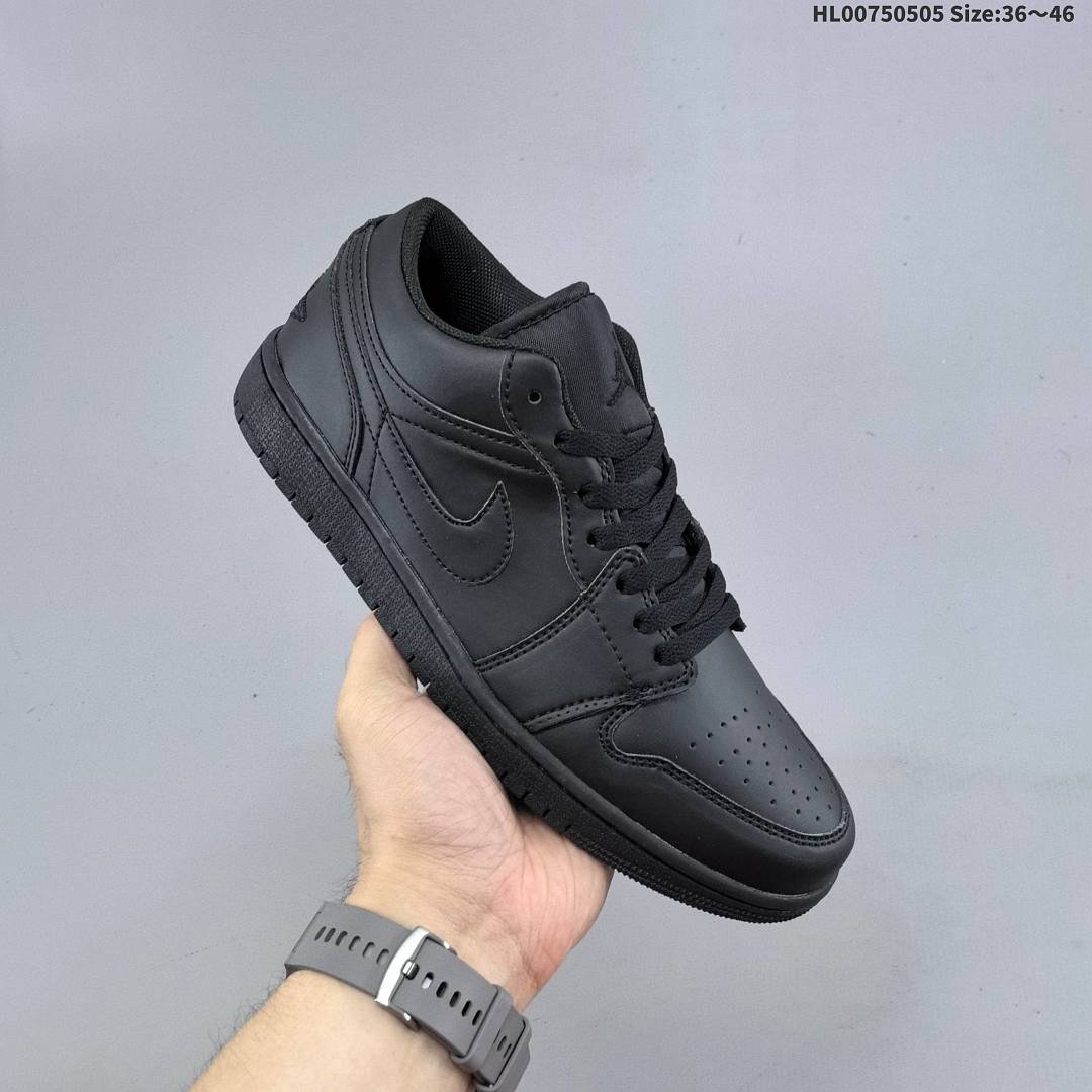 Air Jordan 1 Low "Triple Black" AJ1 1 aj1 1 Air Jordan 1 " - foto 3