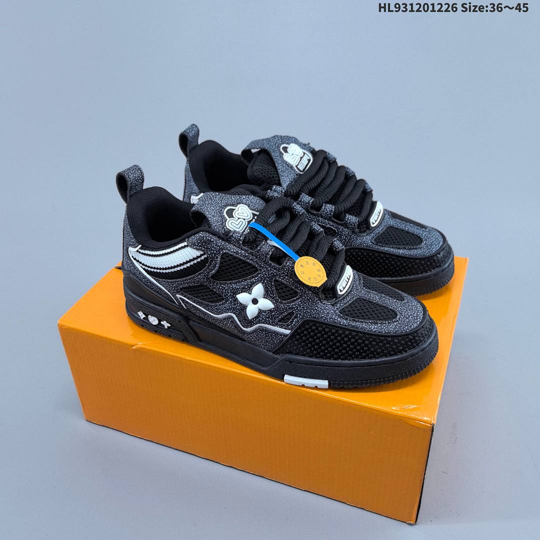 LV Louis Vuitton Trainer Sneaker Low ID Size 45 - foto 3