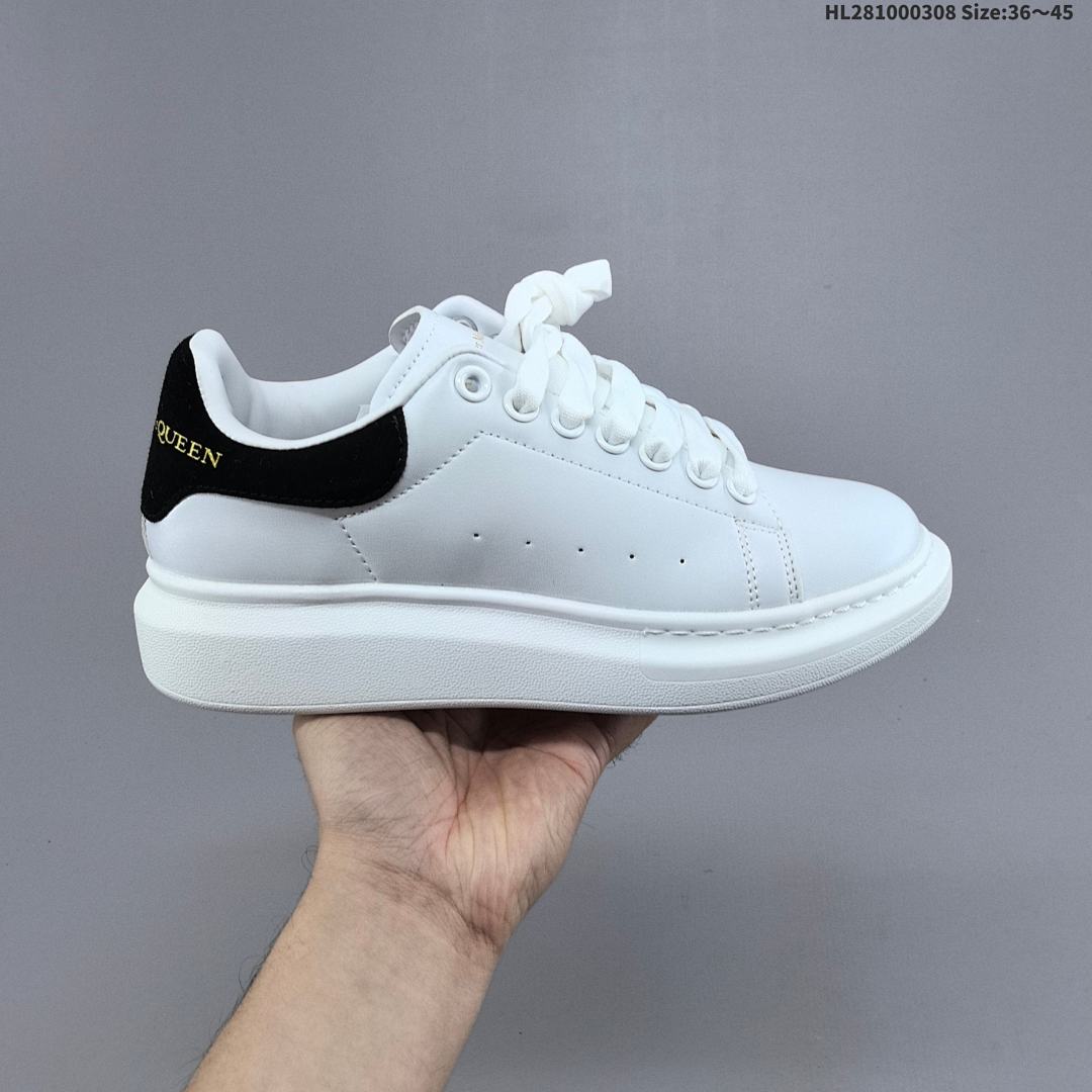 Alexander McQueen · Sole Leather Sneakers HL281000308 Size 4 - foto 3