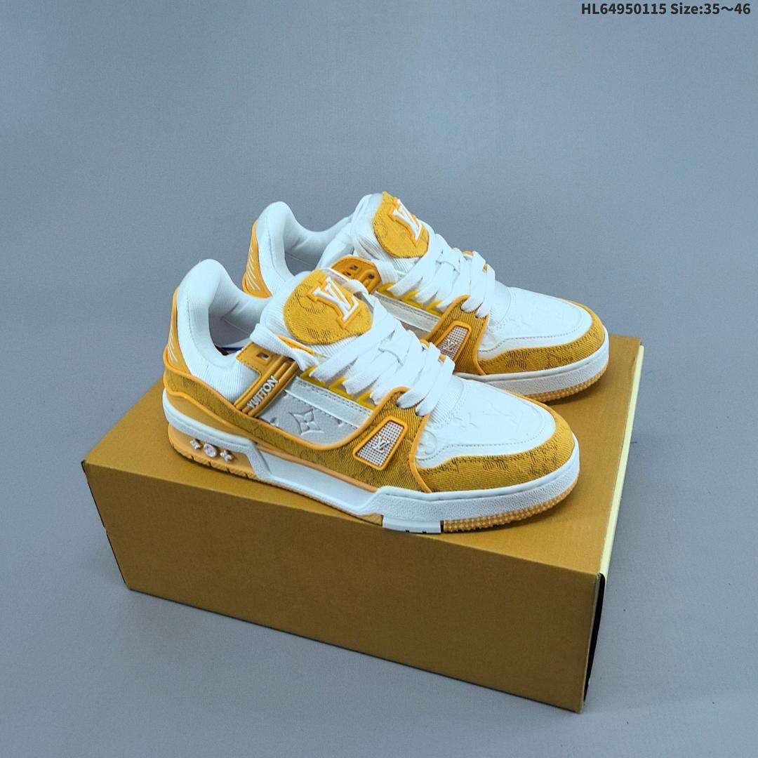 Louis Vuitton Trainer Sneaker Low LV ID Size 46