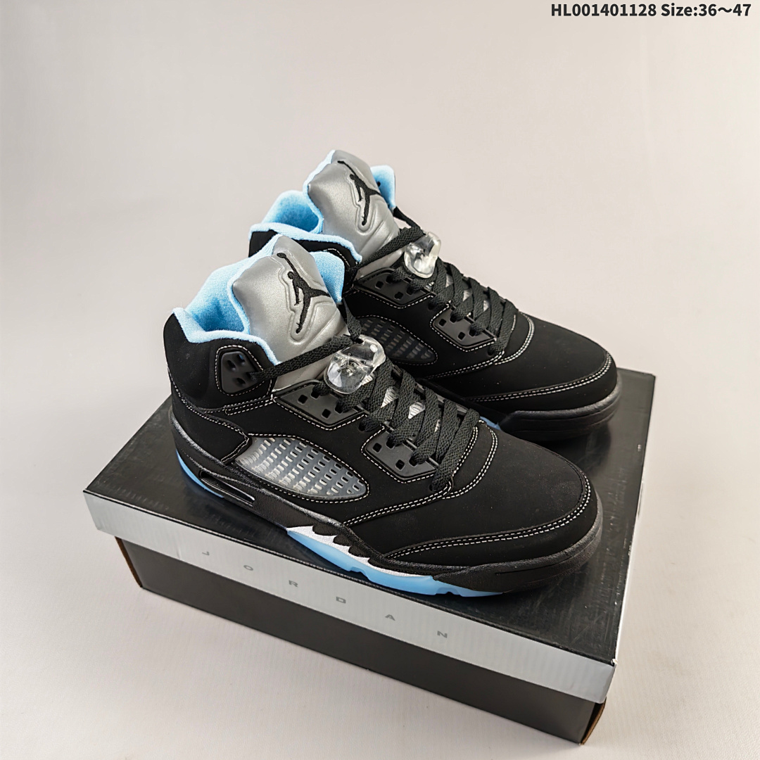 Air Jordan 5 Retro "Black University Blue" AJ5 5 aj5 5