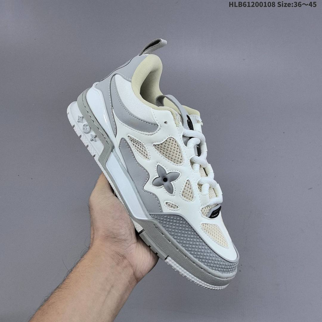 LV Louis Vuitton Trainer Sneaker Low ID Size 45 - foto 6