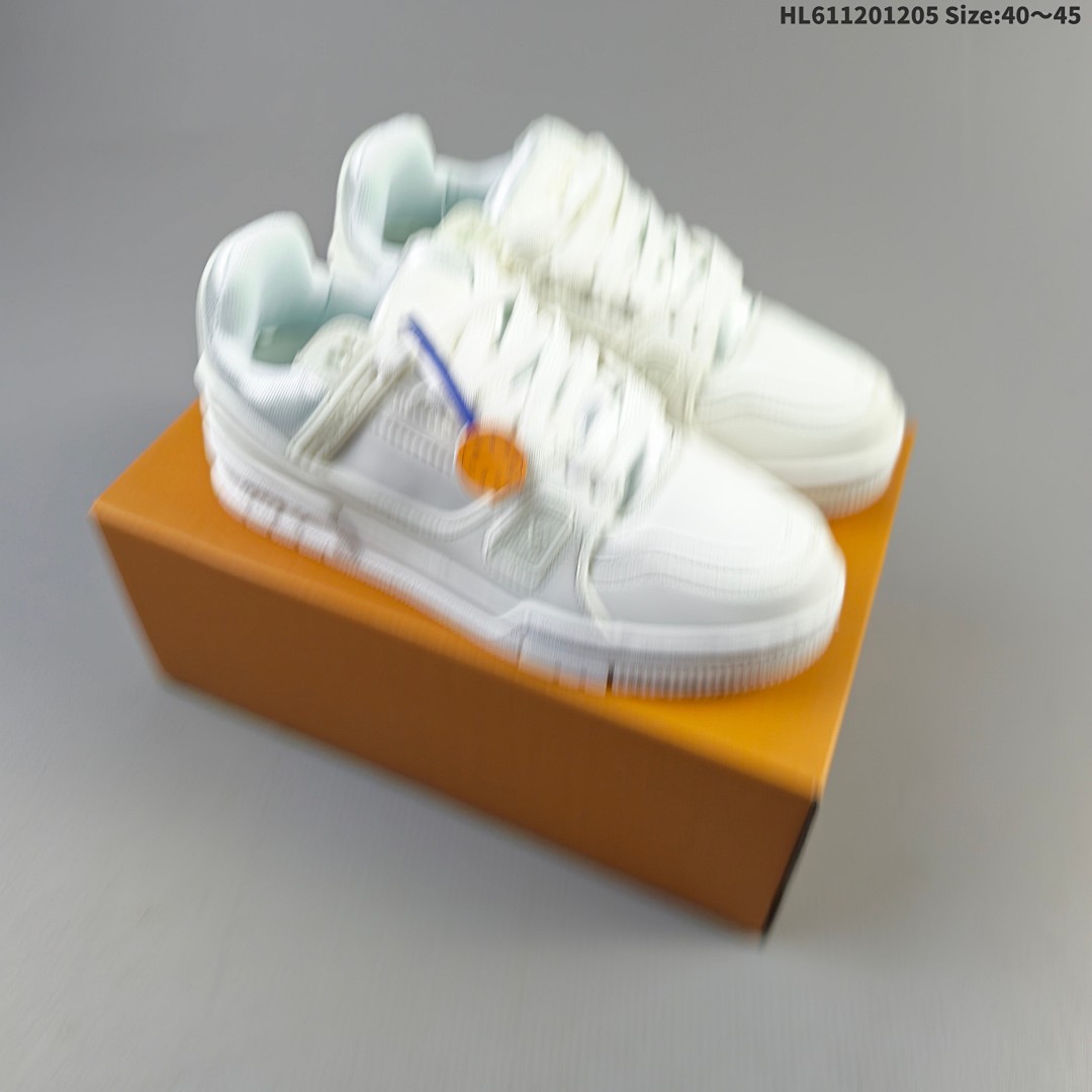 Louis Vuitton Trainer Sneaker Low LV ID Size 45 - foto 5