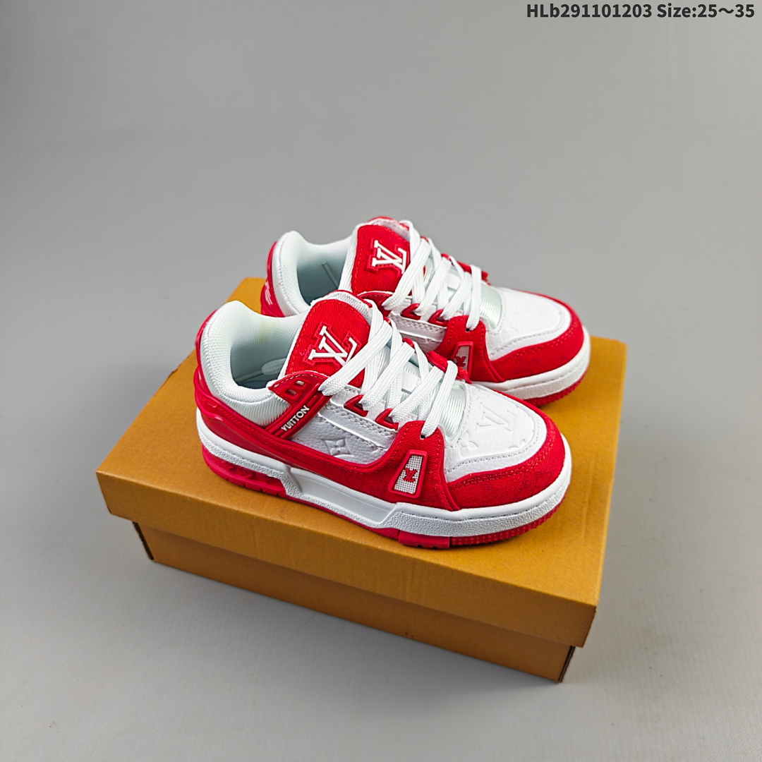 LV Louis Vuitton Trainer Sneaker Low HLb291101203 Size 35 - foto 2