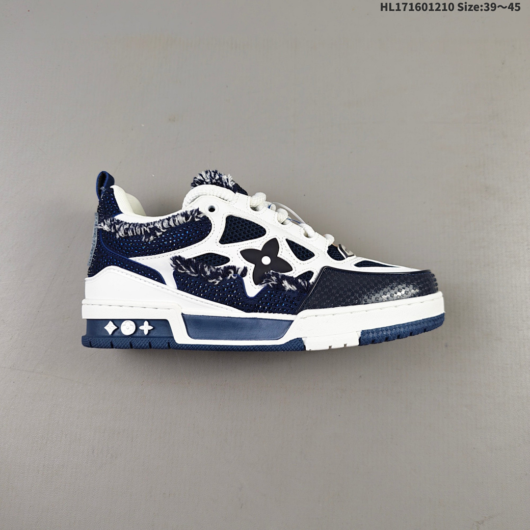 Louis Vuitton Trainer Sneaker Low LV ID Size 45 - foto 9