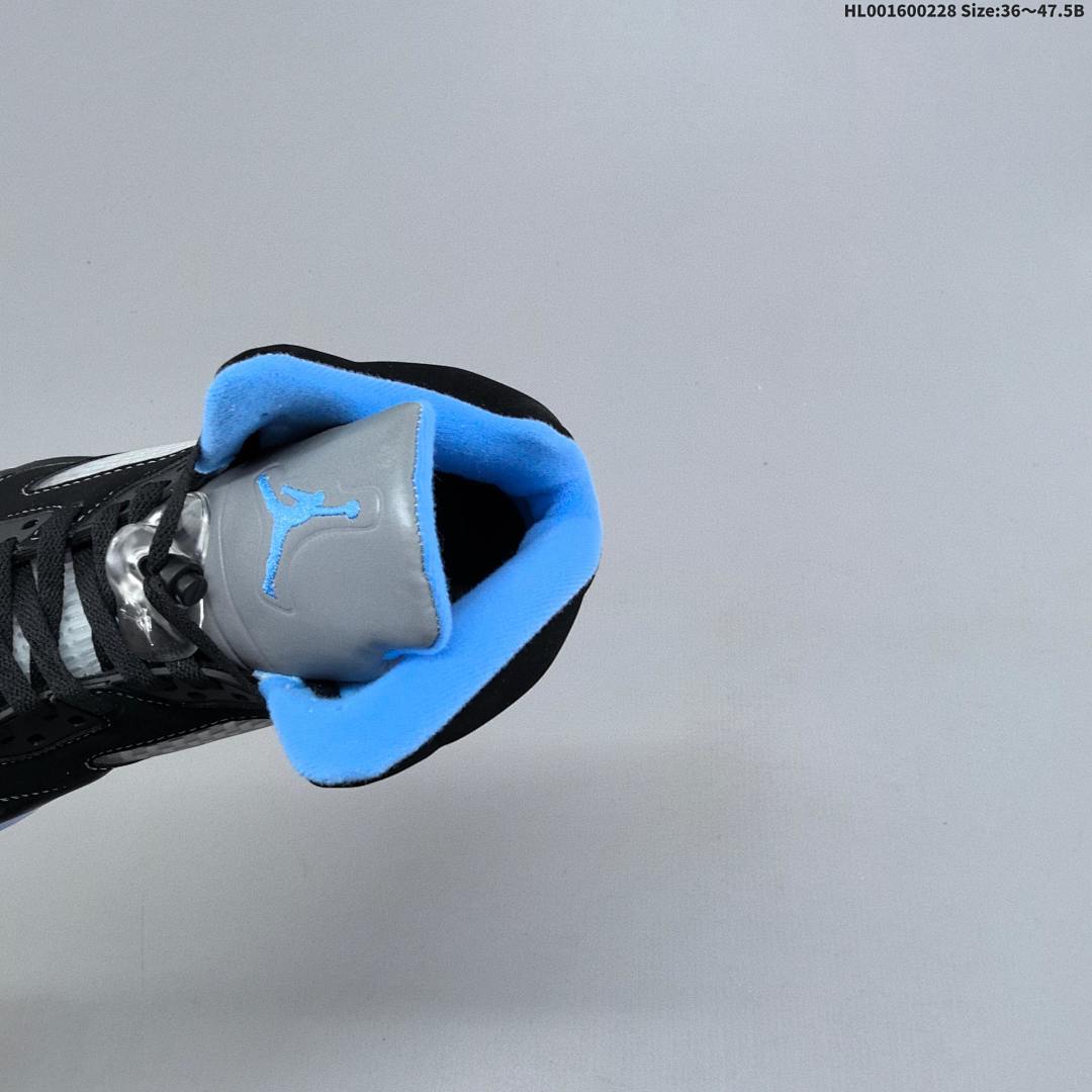 Air Jordan 5 Retro "Black University Blue" AJ5 5 aj5 5 - foto 9