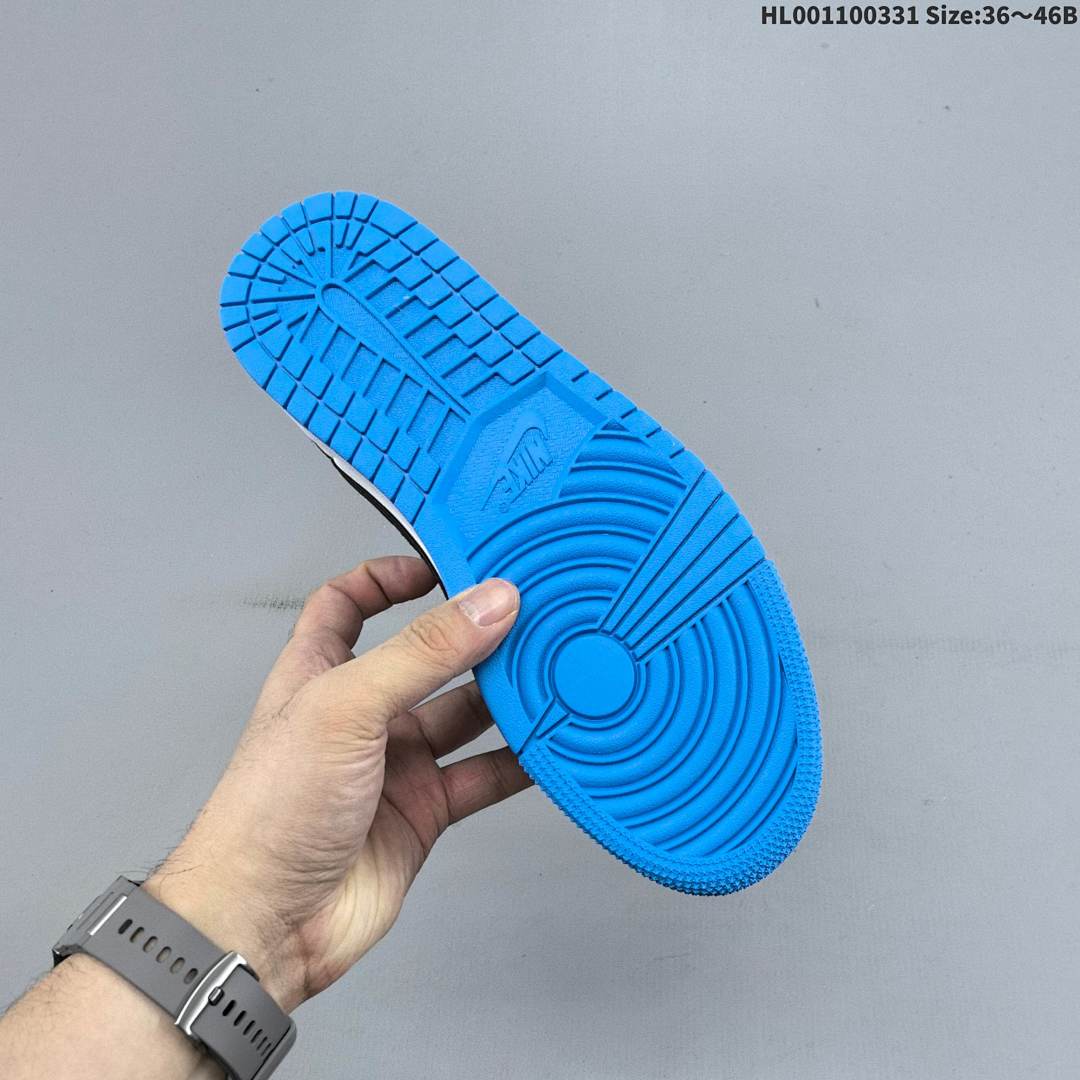 Air Jordan 1 Low OG "Black and Dark Powder Blue" AJ1 1 aj1 1 - foto 8