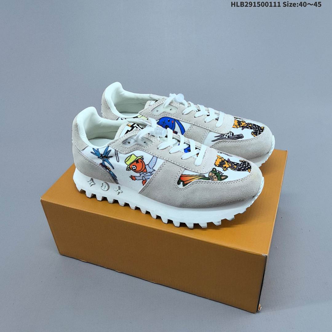 LV LOUIS VUITTON Tilted Suede Low Sneakers - foto 2