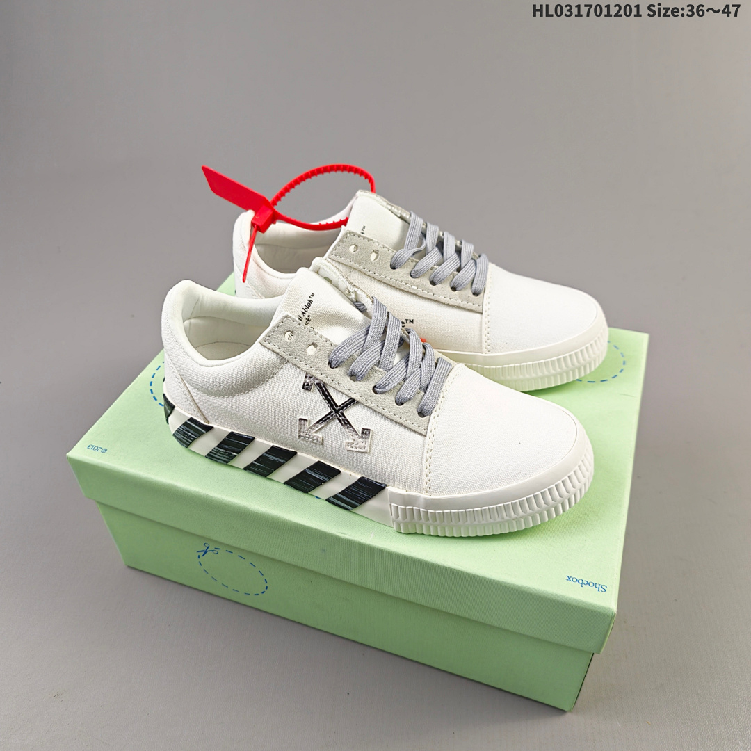OFF-WHITE Vulcanized Striped Low Top ID Size 47 - foto 5