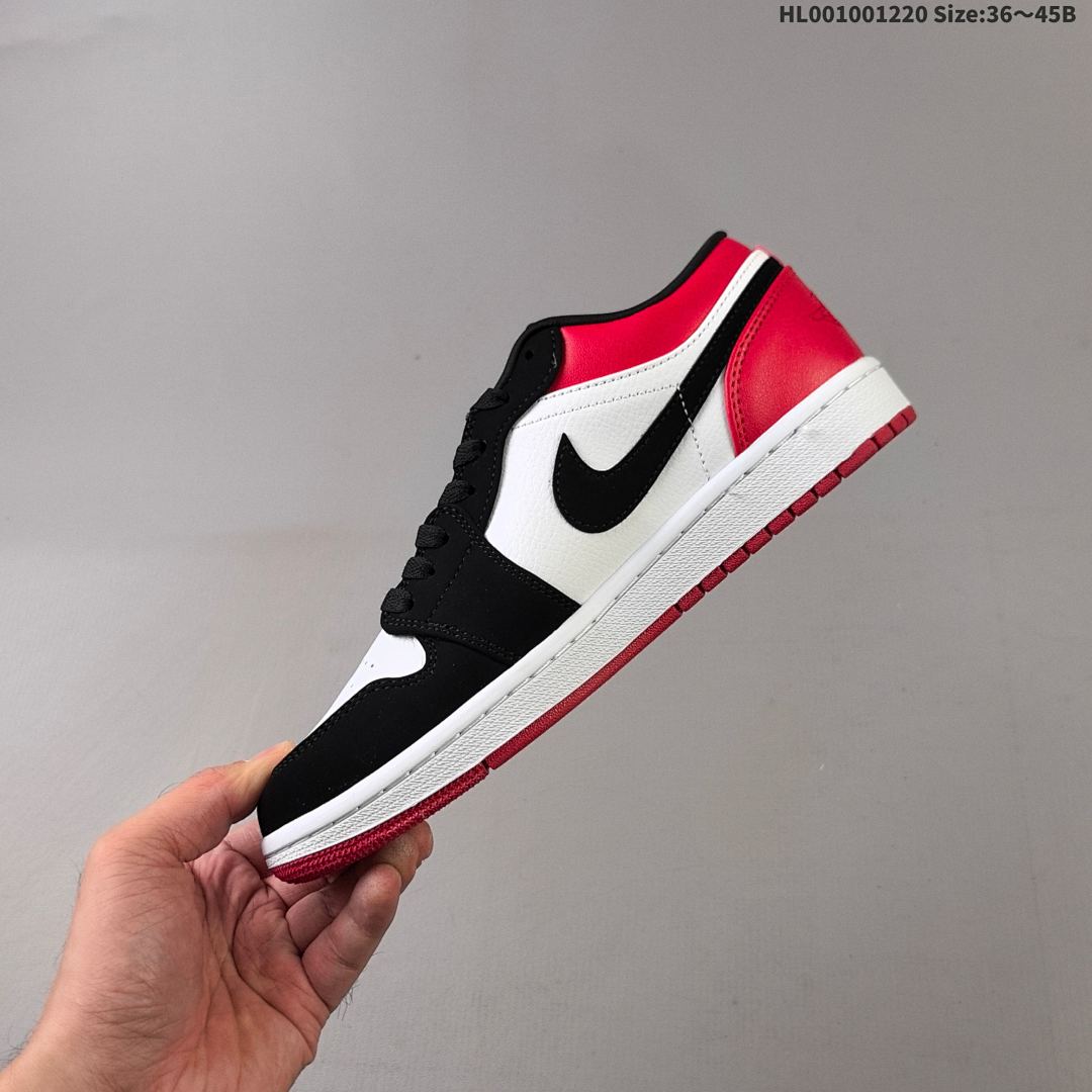 Air Jordan 1 Low "Black Toe" AJ1 1 aj1 1 - foto 7