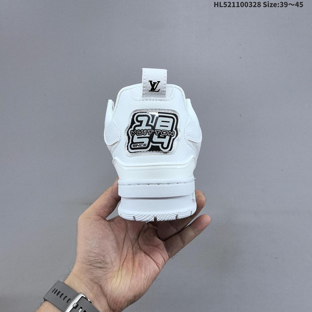 Louis Vuitton Trainer Sneaker Low LV ID Size 45 - foto 6