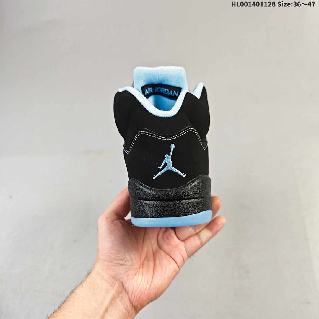 Air Jordan 5 Retro "Black University Blue" AJ5 5 aj5 5 - foto 5