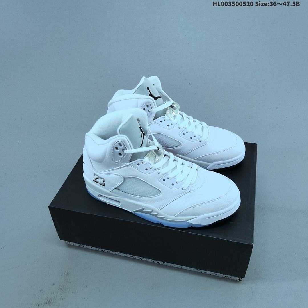 Air Jordan 5 Retro "Metallic White" AJ5 5 aj5 5