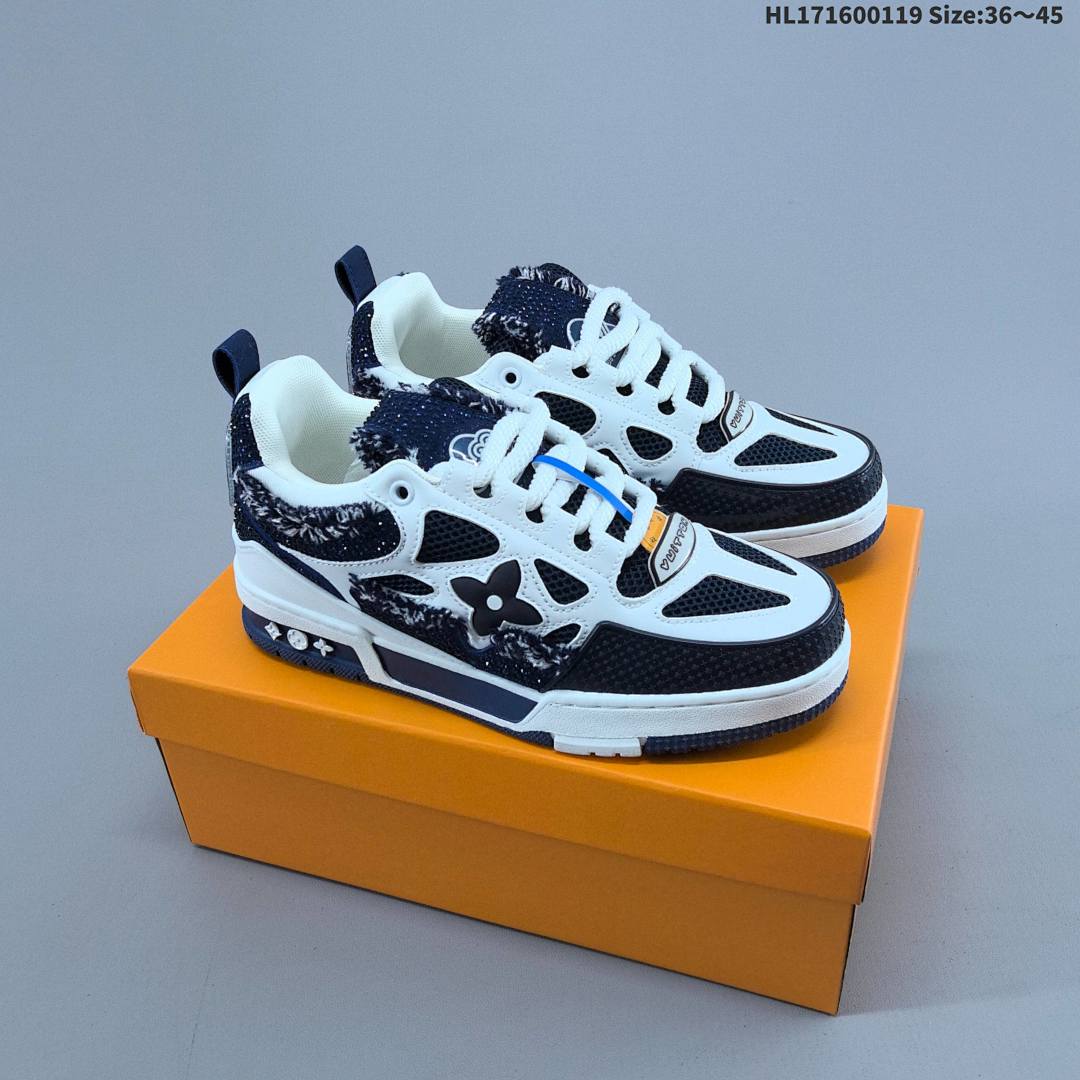 Louis Vuitton Trainer Sneaker Low LV ID Size 45 - foto 3