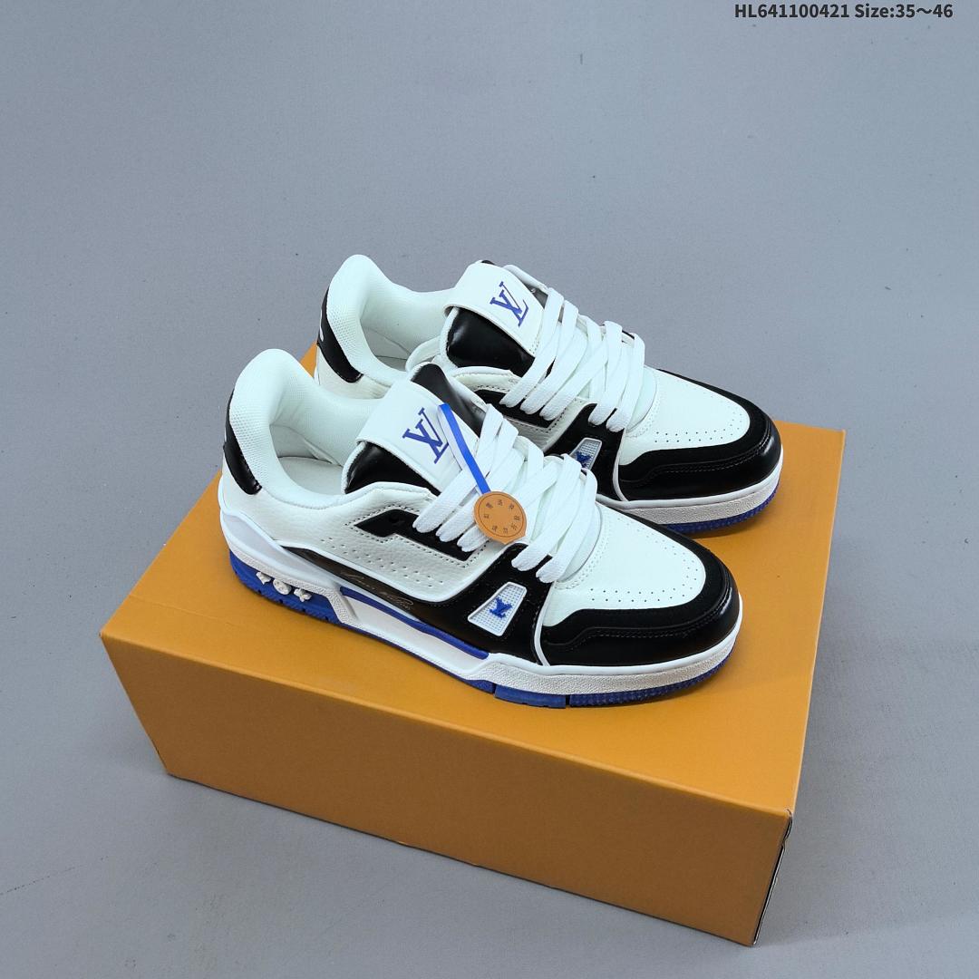 Louis Vuitton Trainer Sneaker Low LV ID Size 46 - foto 8