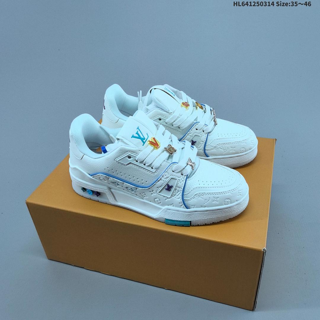 Louis Vuitton Trainer Sneaker Low LV ID Size 46 - foto 5