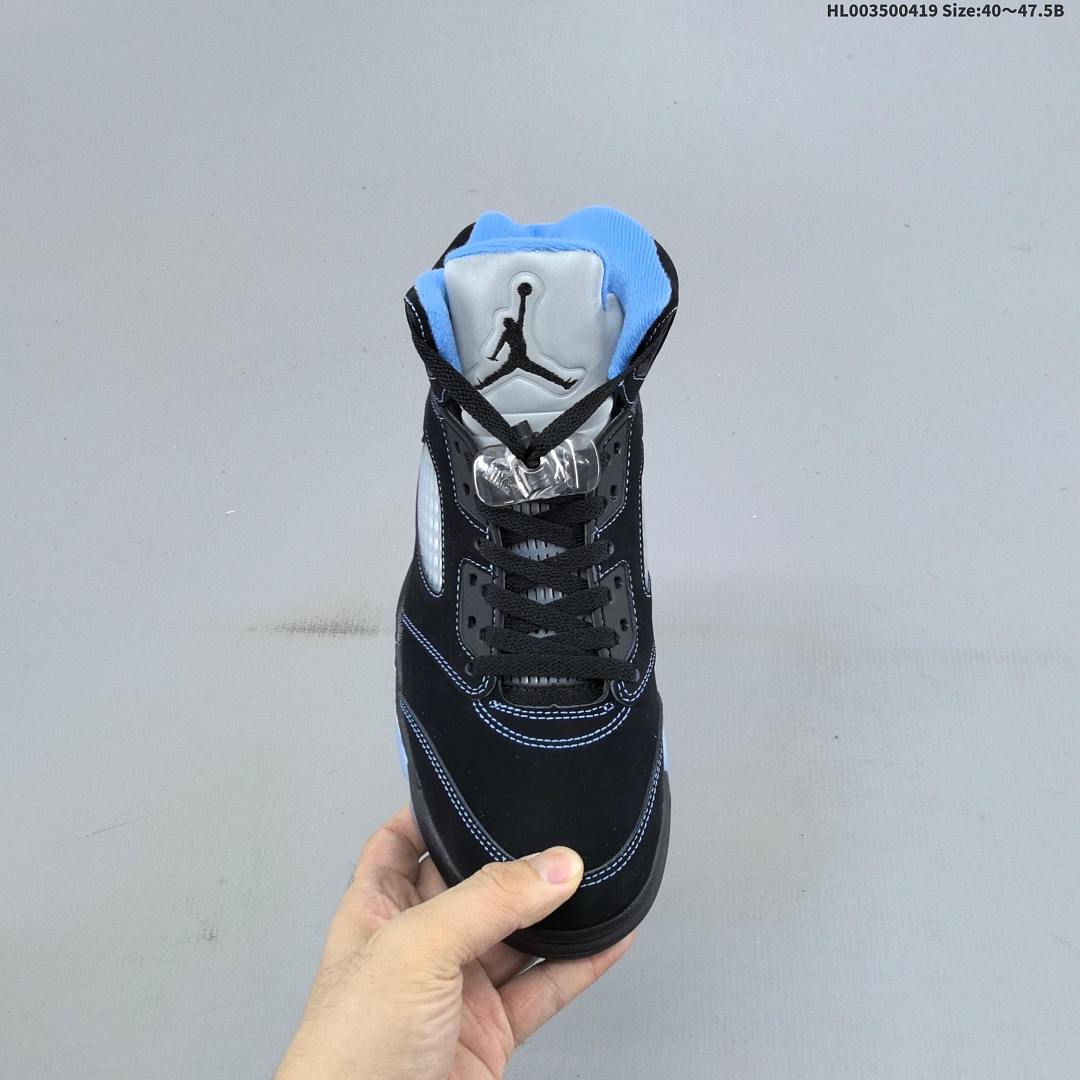 Air Jordan 5 Retro "Black University Blue" AJ5 5 aj5 5 - foto 5
