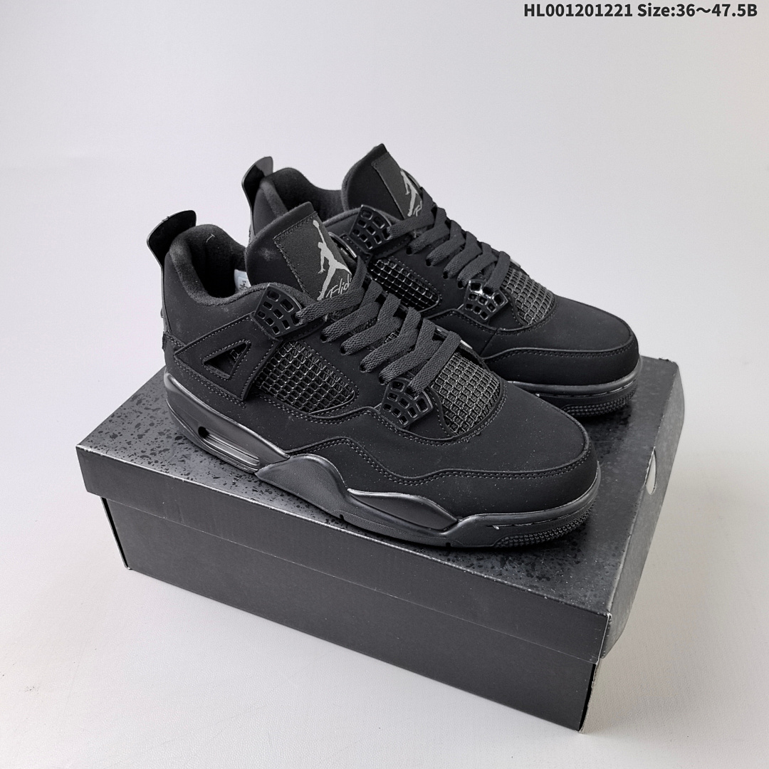 Air Jordan 4 Retro "Black Cat" AJ4 4 aj4 4